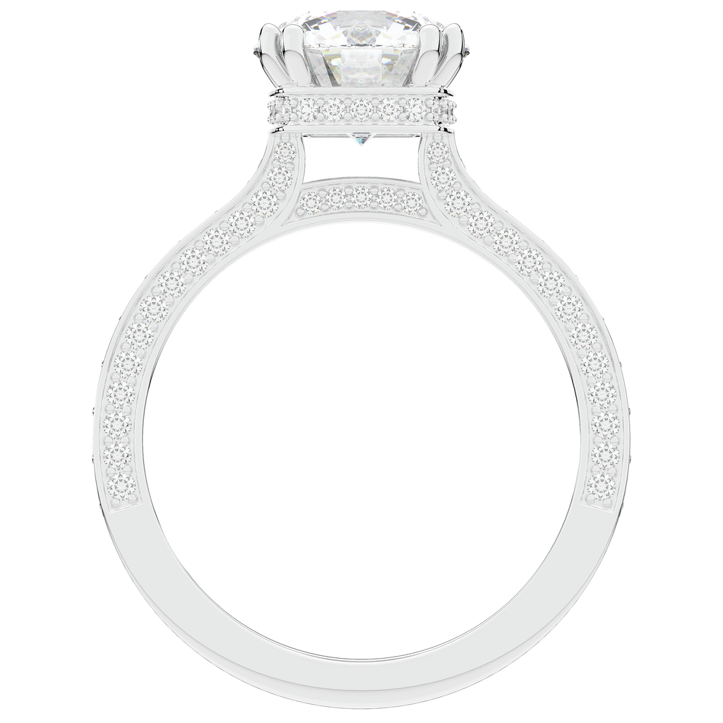 2.60CT.TW ROUND LAB DIAMOND SOLITAIRE ENGAGEMENT RING