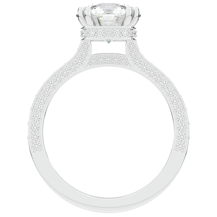 2.60CT.TW ROUND LAB DIAMOND SOLITAIRE ENGAGEMENT RING