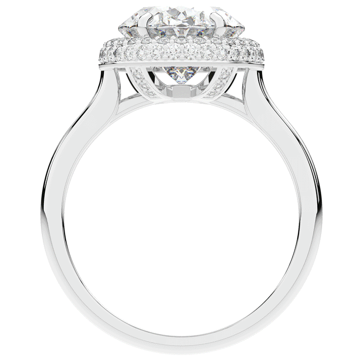 4.40CT.TW OVAL LAB DIAMOND HALO ENGAGEMENT RING