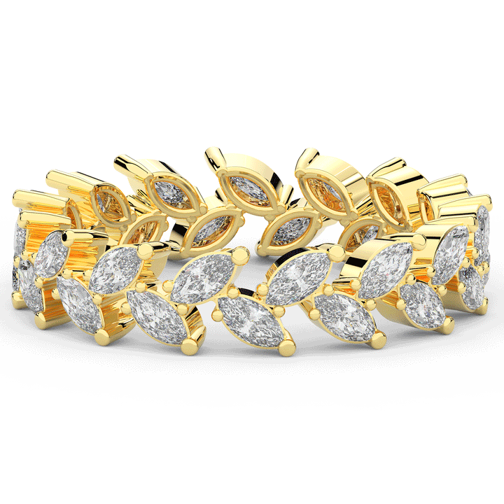 1.30CT.TW MARQUISE LAB DIAMOND ETERNITY WEDDING BAND