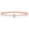 1.65CT.TW HEART AND ROUND LAB DIAMOND  BANGLE