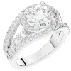 3.30CT.TW ROUND LAB DIAMOND ENGAGEMENT RING