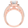 3.30CT.TW ROUND LAB DIAMOND ENGAGEMENT RING