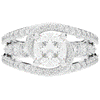 3.30CT.TW CUSHION LAB DIAMOND ENGAGEMENT RING