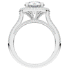 2.45CT.TW ROUND LAB DIAMOND HALO ENGAGEMENT RING