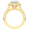 2.45CT.TW ROUND LAB DIAMOND HALO ENGAGEMENT RING