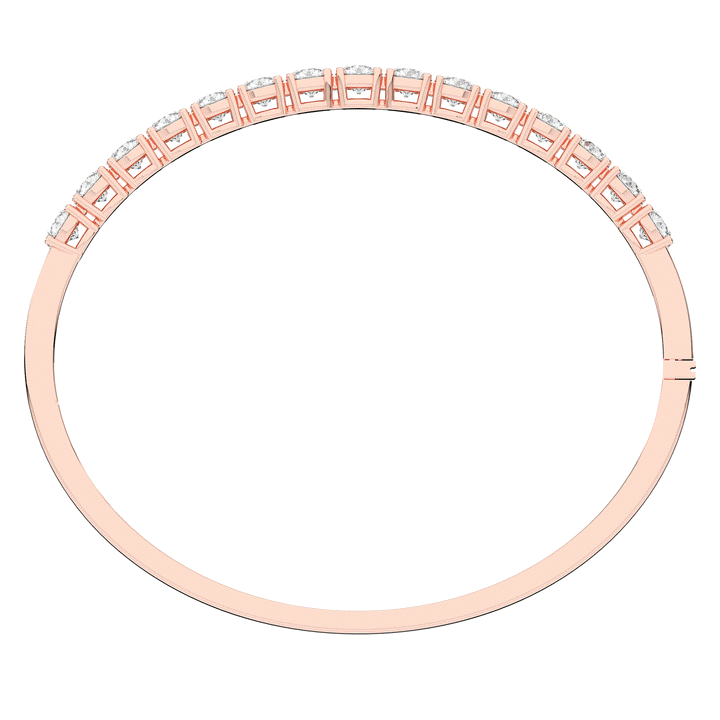 4.70CT.TW ROUND LAB DIAMOND BANGLE