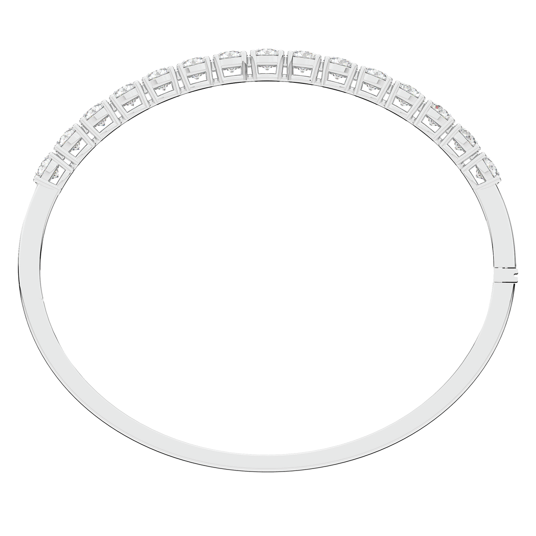 4.70CT.TW ROUND LAB DIAMOND BANGLE