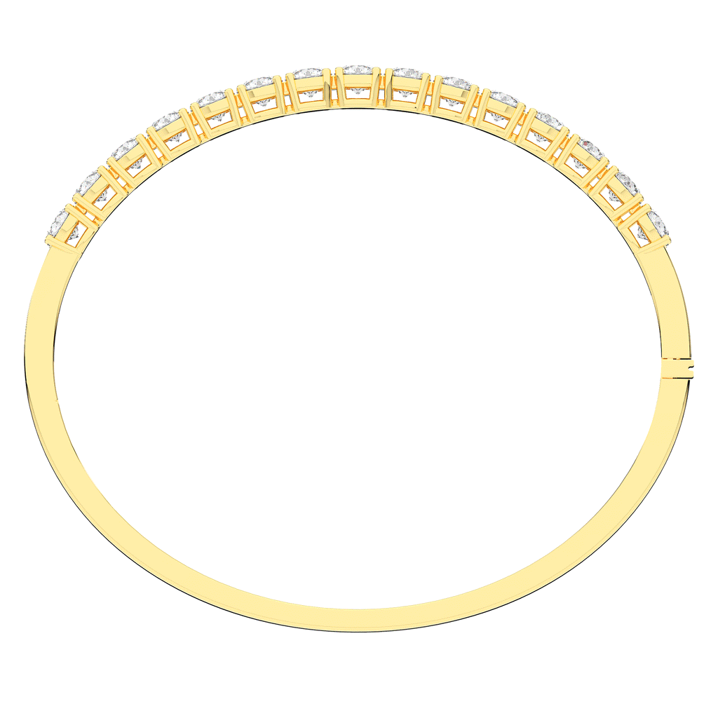 4.70CT.TW ROUND LAB DIAMOND BANGLE