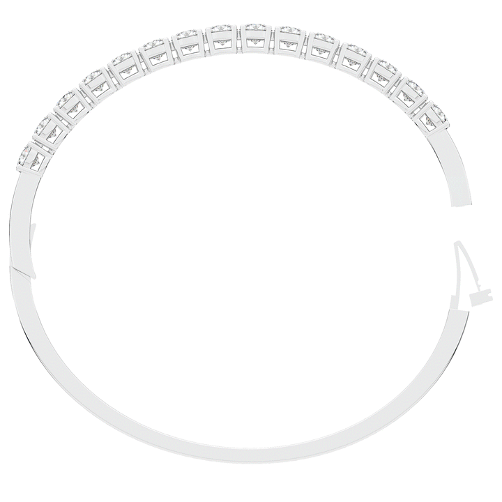 4.70CT.TW ROUND LAB DIAMOND BANGLE