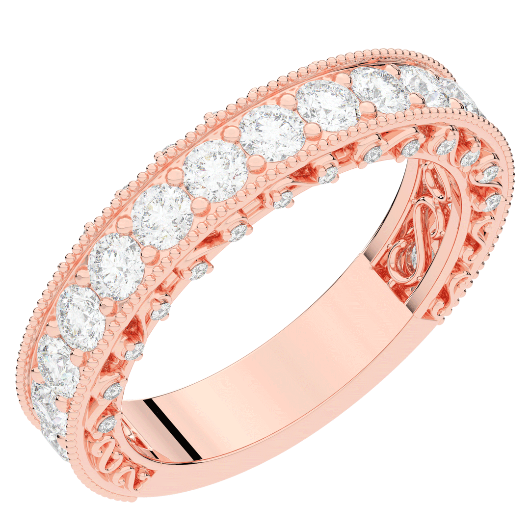 1.45CT.TW ROUND LAB DIAMOND WEDDING BAND