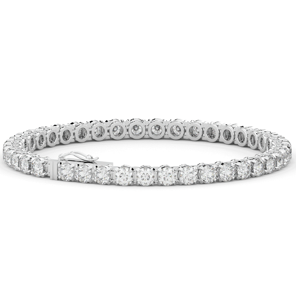 10.50CT.TW ROUND LAB DIAMOND TENNIS BRACELET - Nazarelle