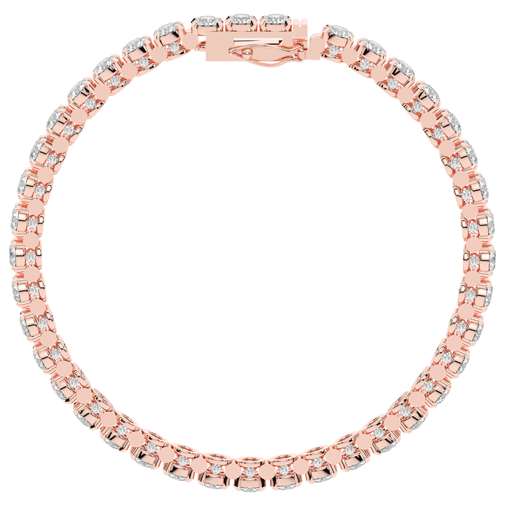 10.50CT.TW ROUND LAB DIAMOND TENNIS BRACELET - Nazarelle