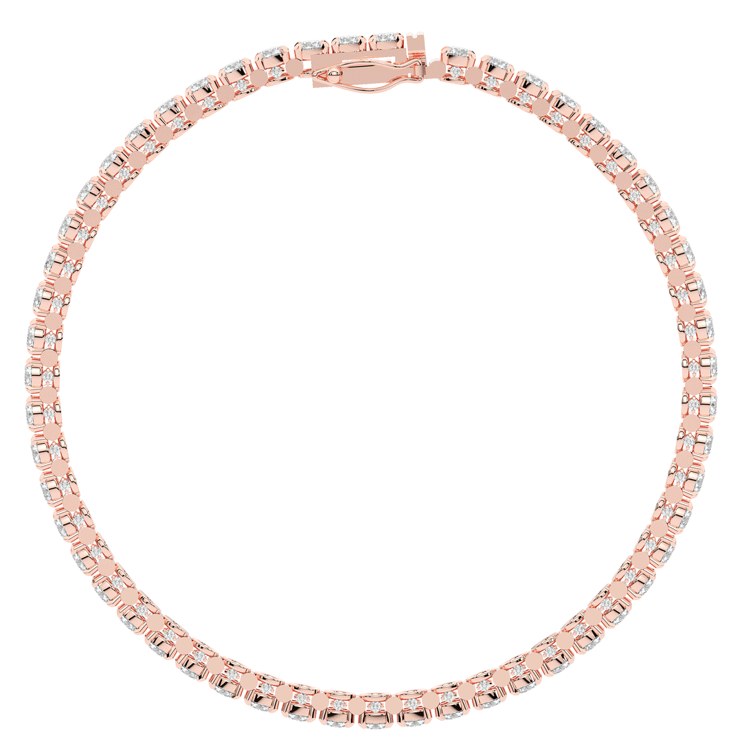 5.75CT.TW ROUND LAB DIAMOND TENNIS BRACELET - Nazarelle