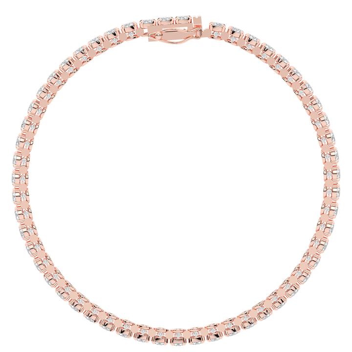 5.75CT.TW ROUND LAB DIAMOND TENNIS BRACELET - Nazarelle