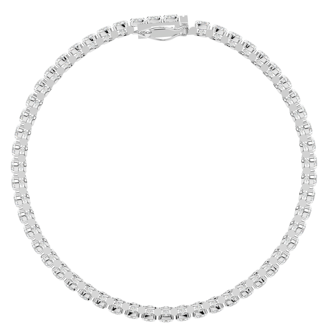 5.75CT.TW ROUND LAB DIAMOND TENNIS BRACELET - Nazarelle