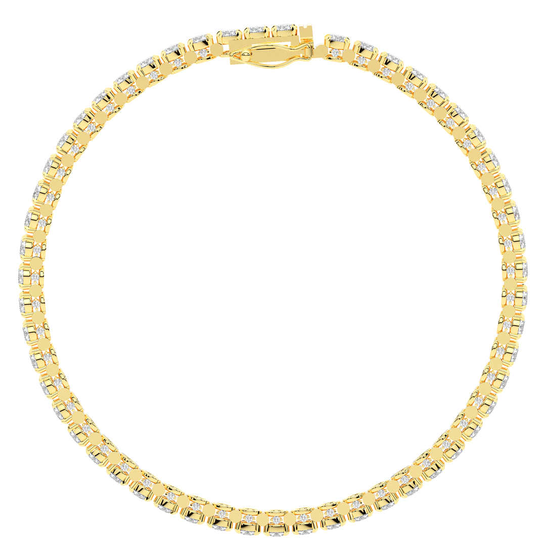 5.75CT.TW ROUND LAB DIAMOND TENNIS BRACELET - Nazarelle