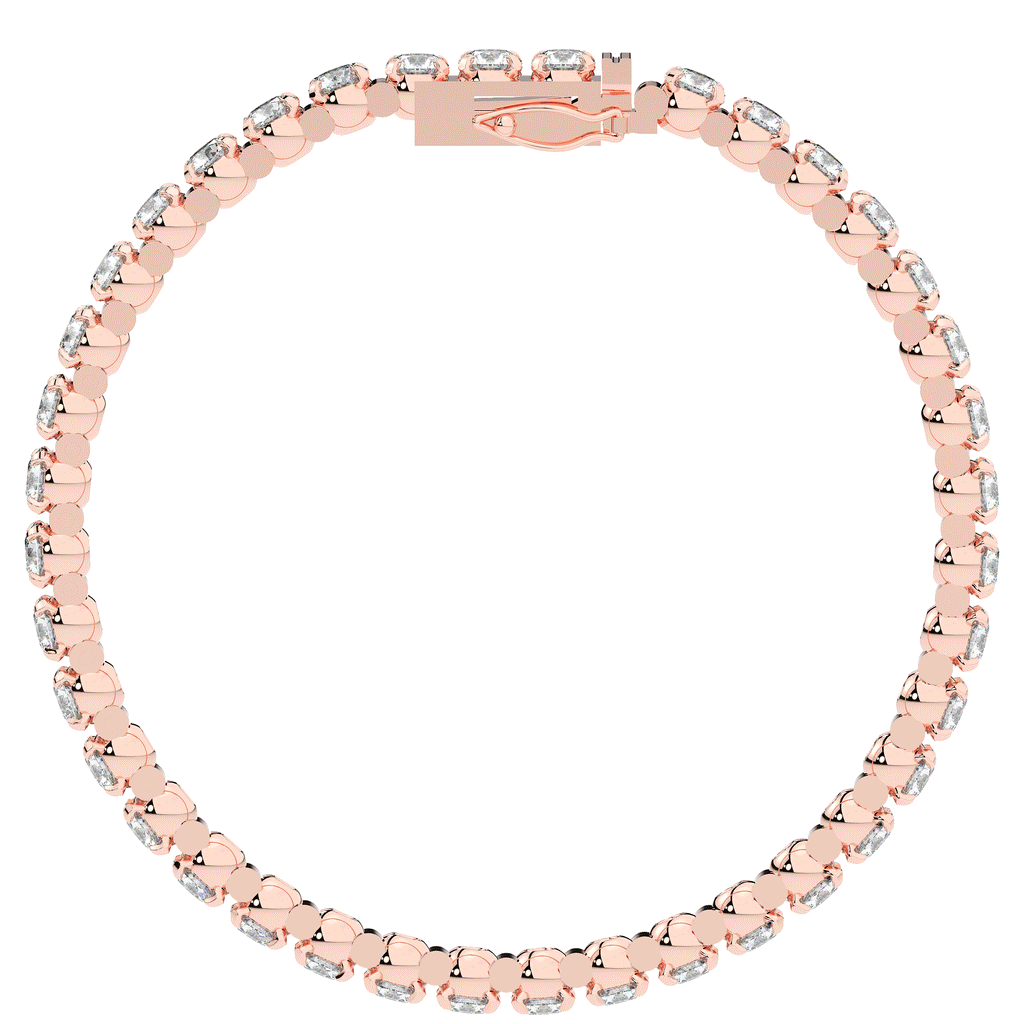 10.50CT.TW ROUND LAB DIAMOND TENNIS BRACELET - Nazarelle