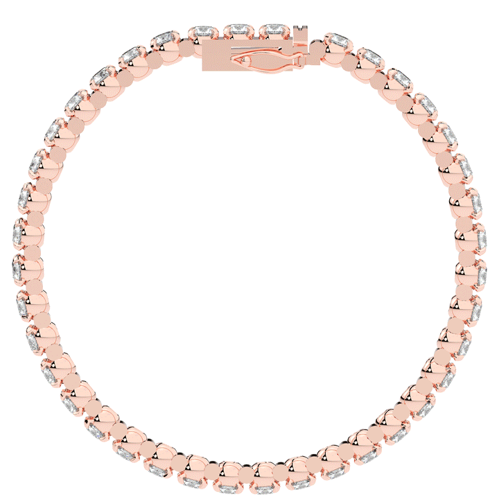 10.50CT.TW ROUND LAB DIAMOND TENNIS BRACELET - Nazarelle