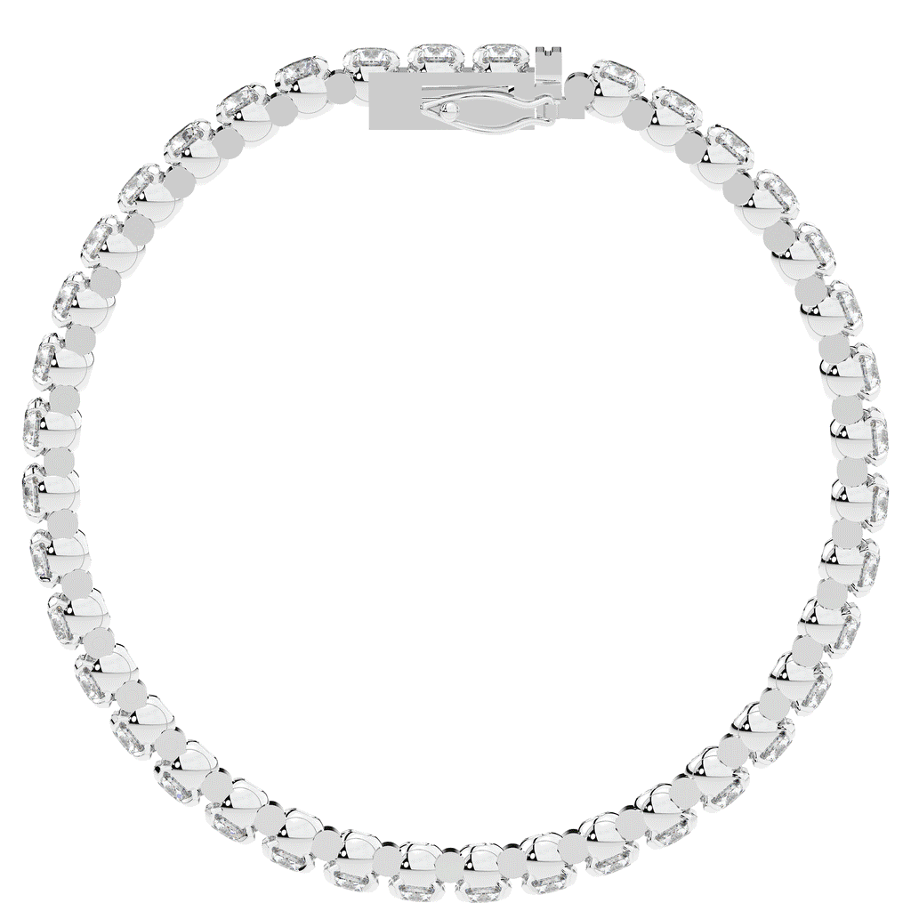 10.50CT.TW ROUND LAB DIAMOND TENNIS BRACELET - Nazarelle