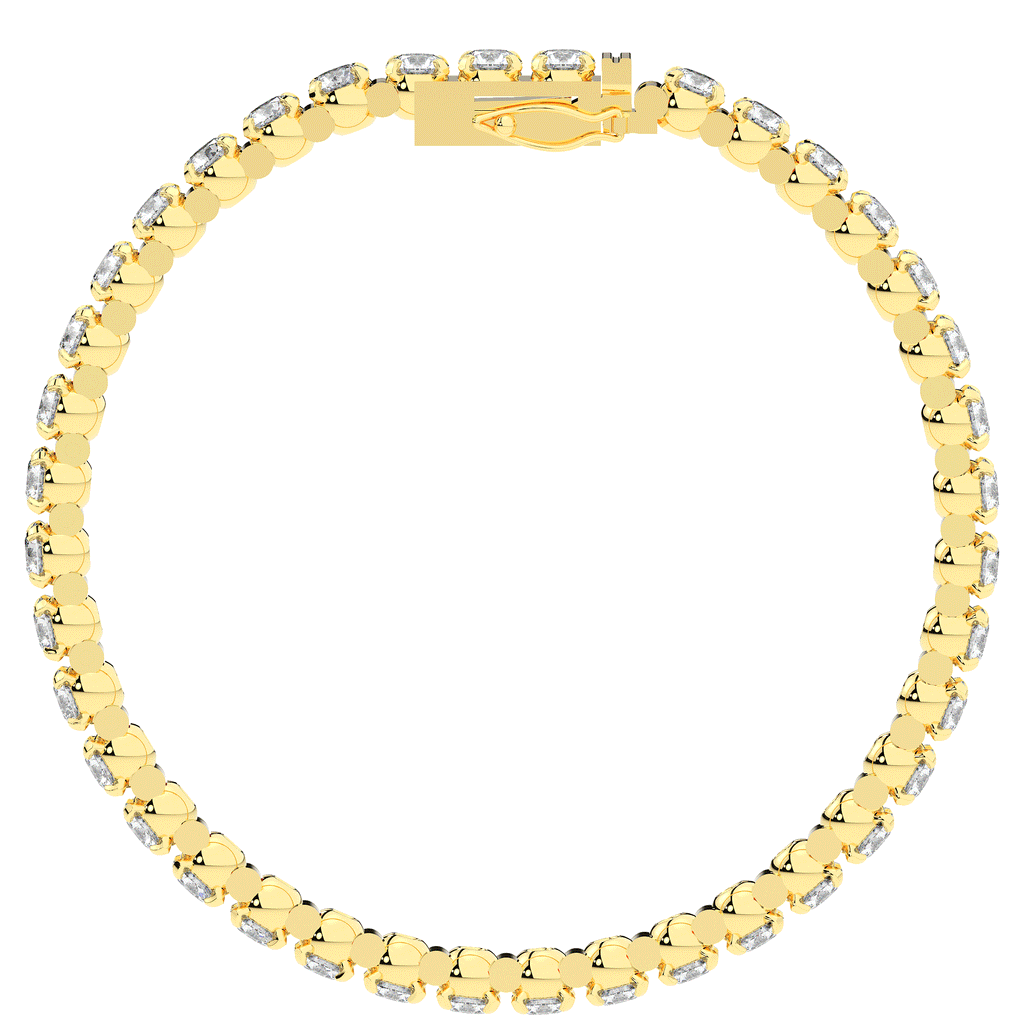 10.50CT.TW ROUND LAB DIAMOND TENNIS BRACELET - Nazarelle