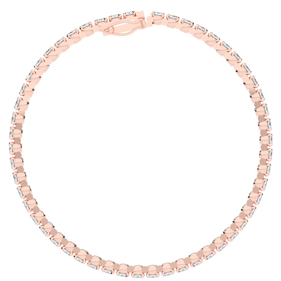 5.30CT.TW ROUND LAB DIAMOND TENNIS BRACELET - Nazarelle