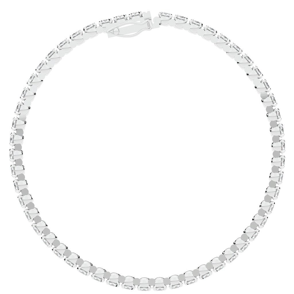 5.30CT.TW ROUND LAB DIAMOND TENNIS BRACELET - Nazarelle