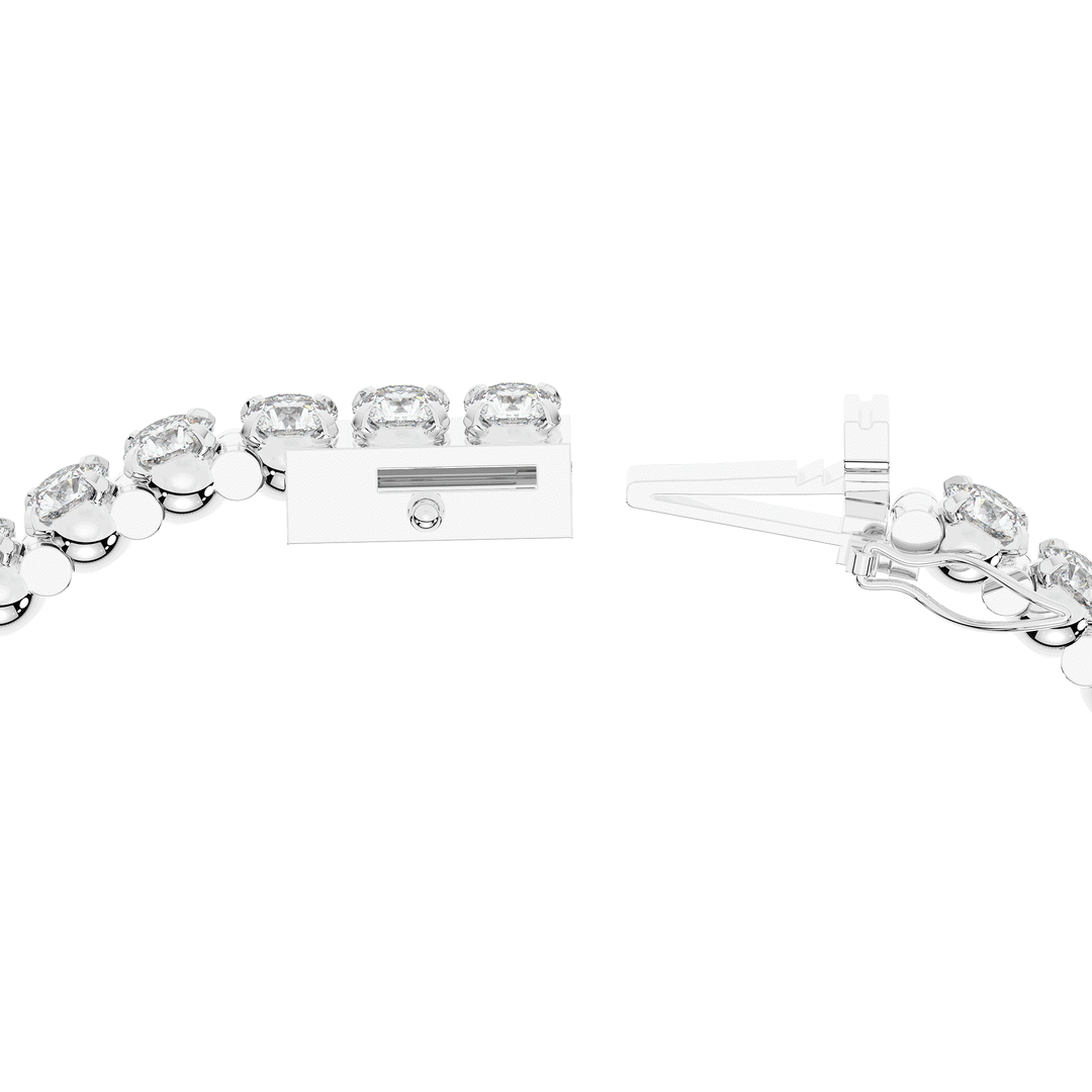 10.50CT.TW ROUND LAB DIAMOND TENNIS BRACELET - Nazarelle