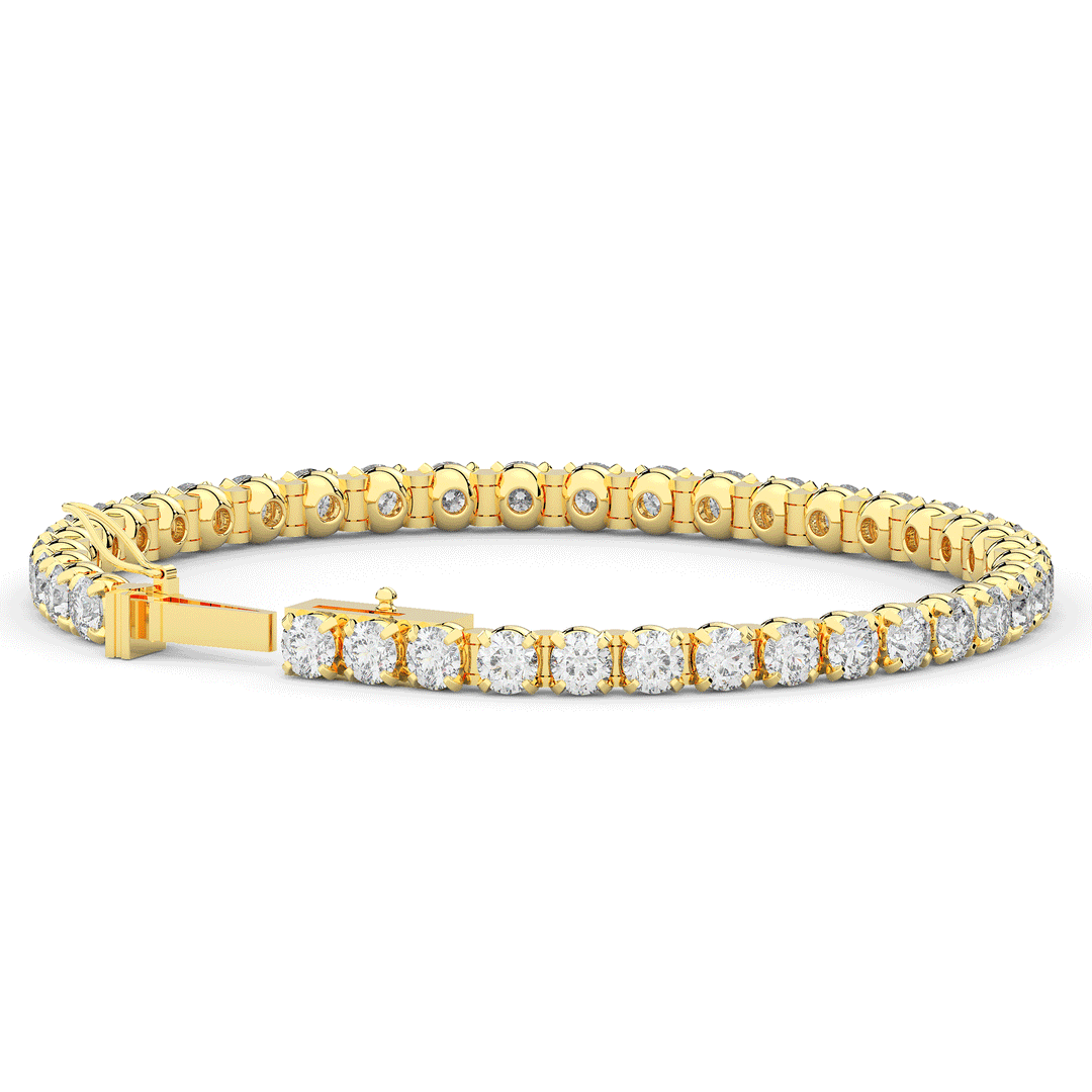 10.50CT.TW ROUND LAB DIAMOND TENNIS BRACELET - Nazarelle