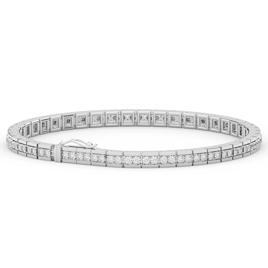 1.90CT.TW ROUND LAB DIAMOND TENNIS BRACELET - Nazarelle