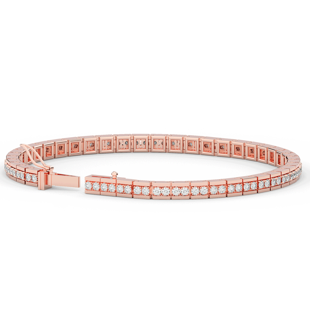 1.90CT.TW ROUND LAB DIAMOND TENNIS BRACELET - Nazarelle