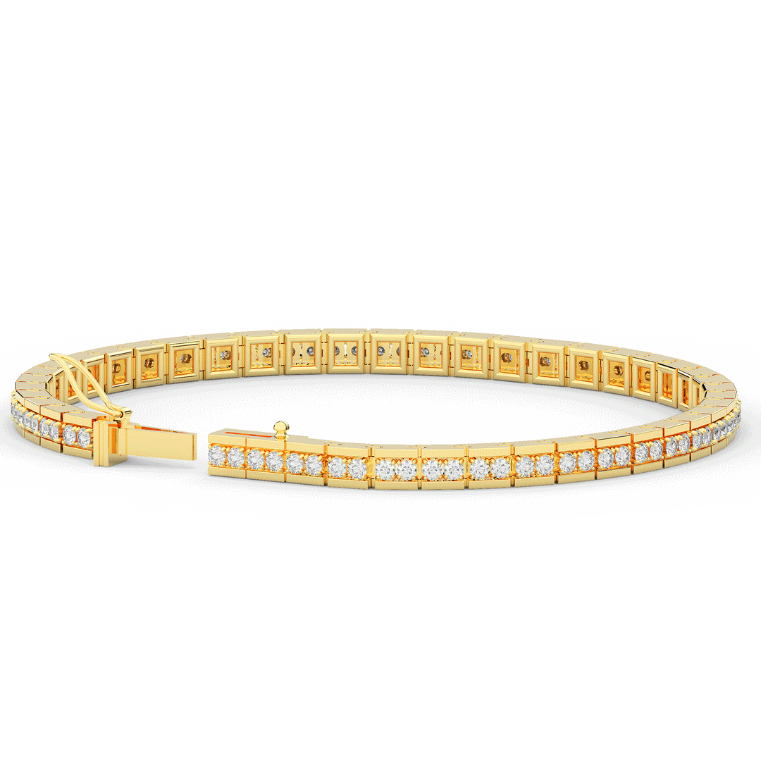 1.90CT.TW ROUND LAB DIAMOND TENNIS BRACELET - Nazarelle