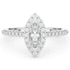 0.80CT.TW MARQUISE LAB DIAMOND HALO ENGAGEMENT RING