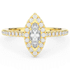 0.80CT.TW MARQUISE LAB DIAMOND HALO ENGAGEMENT RING