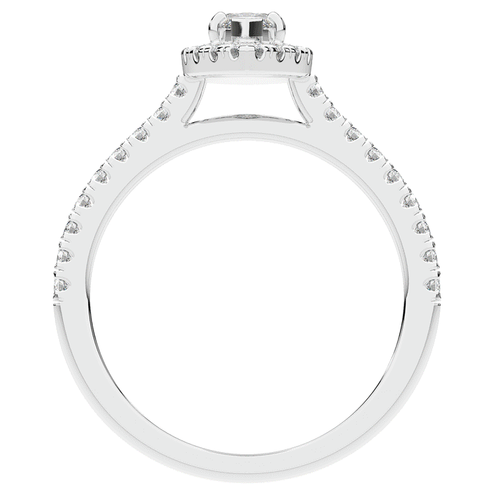 0.80CT.TW MARQUISE LAB DIAMOND HALO ENGAGEMENT RING