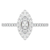 0.80CT.TW MARQUISE LAB DIAMOND HALO ENGAGEMENT RING