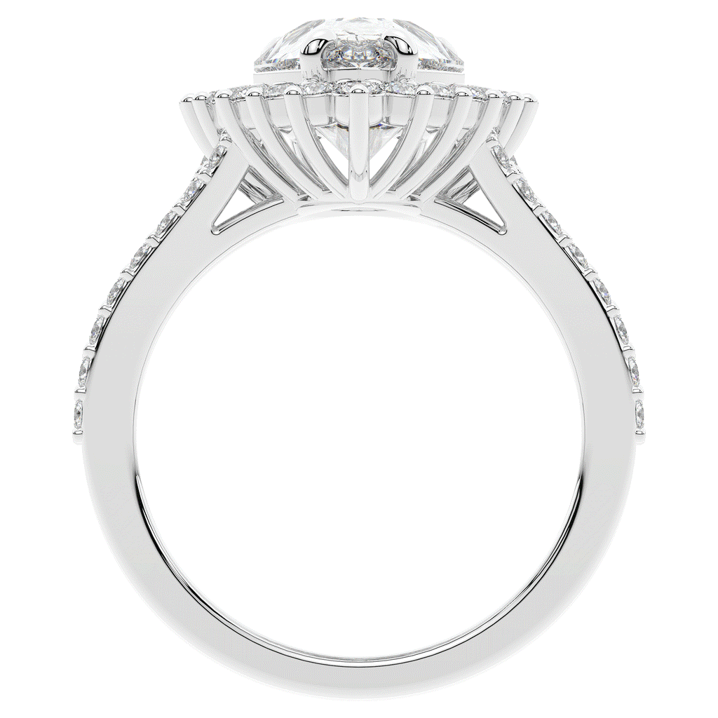 3.60CT.TW ROUND LAB DIAMOND ENGAGEMENT RING