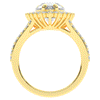 3.60CT.TW ROUND LAB DIAMOND ENGAGEMENT RING