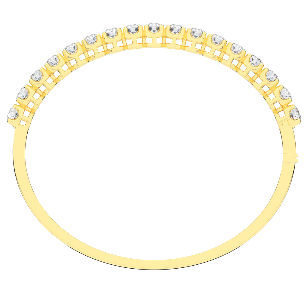 5.00CT.TW ROUND LAB DIAMOND BANGLE