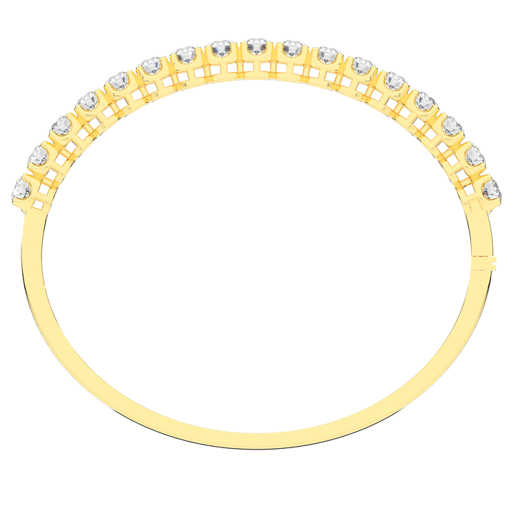 5.00CT.TW ROUND LAB DIAMOND BANGLE