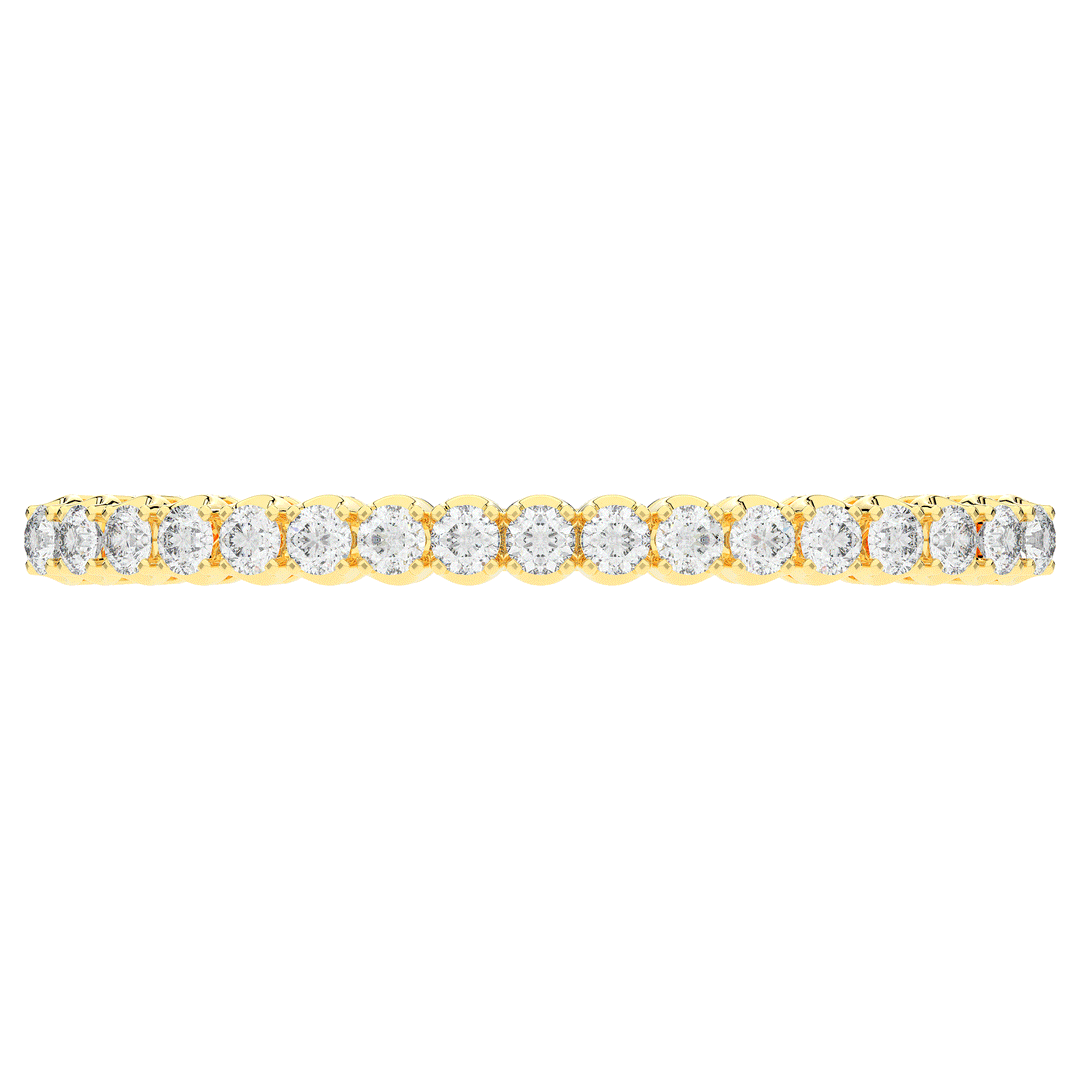 5.00CT.TW ROUND LAB DIAMOND BANGLE