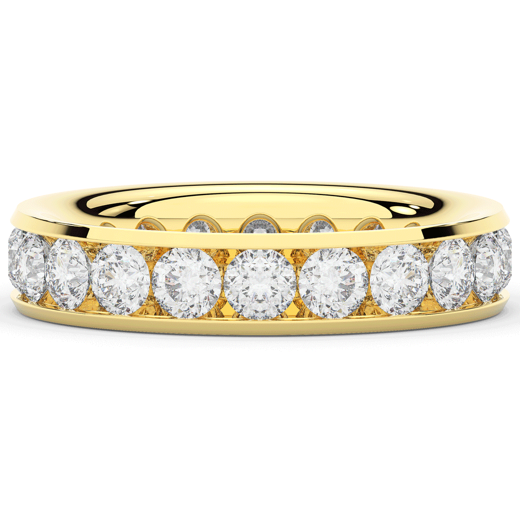 2.50CT.TW ROUND LAB DIAMOND ETERNITY WEDDING BAND