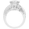 3.35CT.TW ROUND LAB DIAMOND BYPASS HALO ENGAGEMENT RING