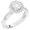 1.30CT.TW ROUND LAB DIAMOND ENGAGEMENT RING