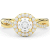 1.30CT.TW ROUND LAB DIAMOND ENGAGEMENT RING