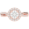 1.30CT.TW ROUND LAB DIAMOND ENGAGEMENT RING