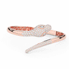 3.75CT.TW ROUND AND PEAR LAB DIAMOND SNAKE BANGLE