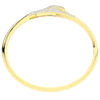 3.75CT.TW ROUND AND PEAR LAB DIAMOND SNAKE BANGLE