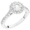 1.60CT.TW ROUND LAB DIAMOND HALO ENGAGEMENT RING