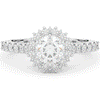 1.60CT.TW ROUND LAB DIAMOND HALO ENGAGEMENT RING